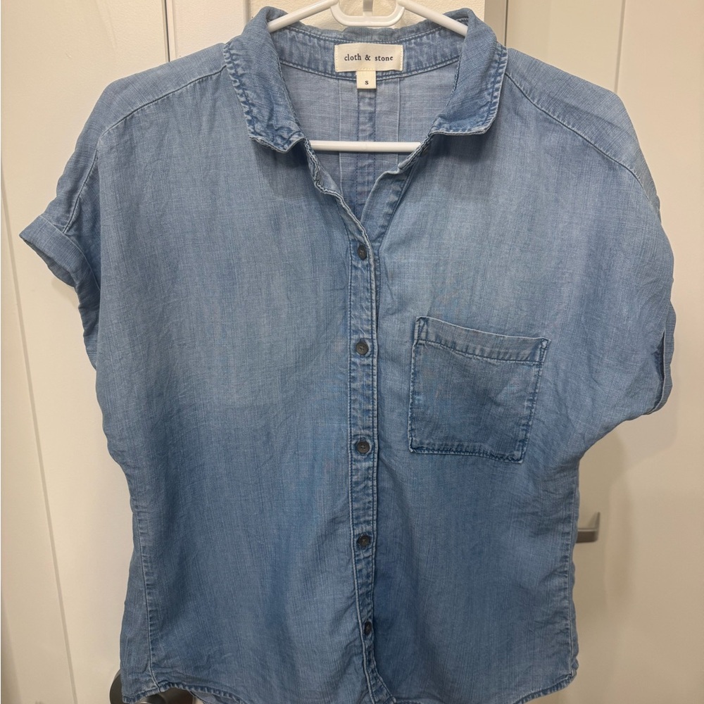 Cloth & Stone Light Blue Buttondown Shirt - Small